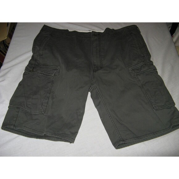 Mens Levi's Levi Strauss Gray Cargo Shorts 100% Cotton White Tab Size 40 - Picture 1 of 3